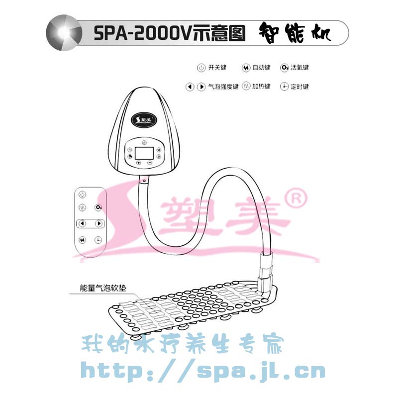 超音波水疗沐浴设备家用温泉水疗图片