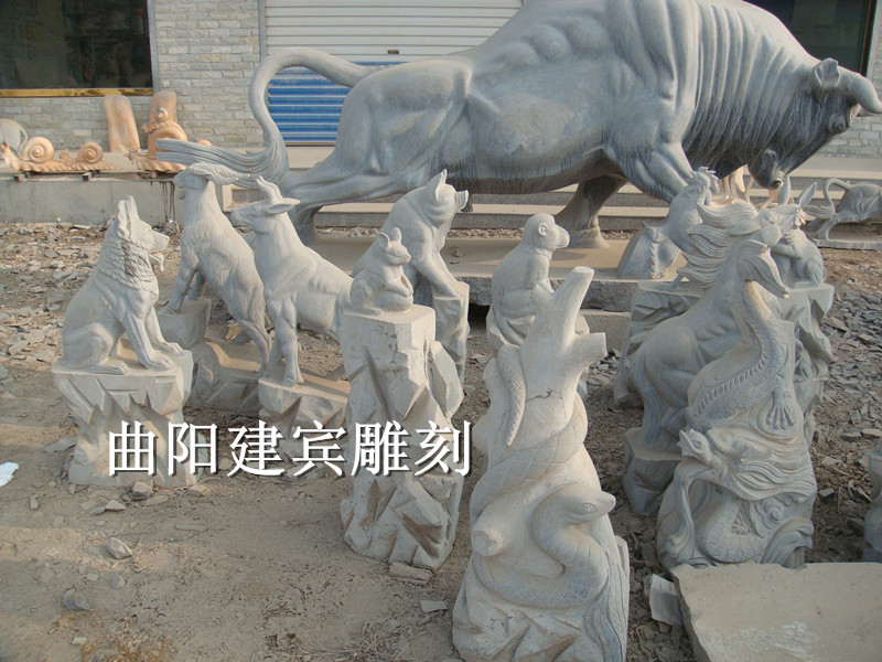石雕十二生肖圖片/石雕十二生肖樣板圖 (2)