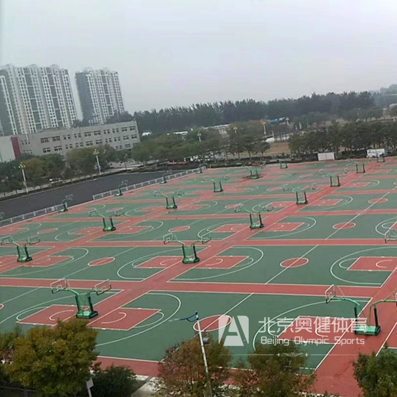 塑膠籃球場圖片/塑膠籃球場樣板圖 (3)