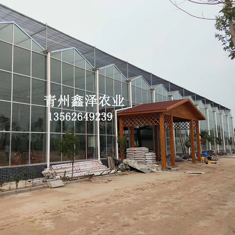 玻璃園藝溫室大棚圖片
