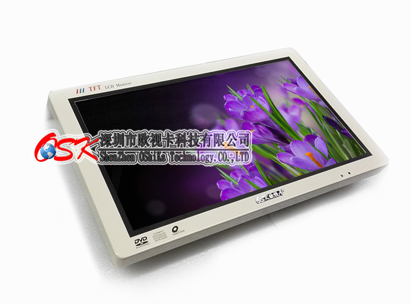 歐視卡18.5寸背掛公交車載顯示器 客車插卡SD卡播放器 HDMI