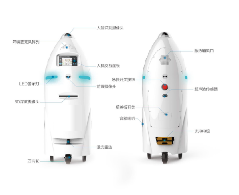 室內(nèi)室外的智能服務(wù) 安防機(jī)器人JL501