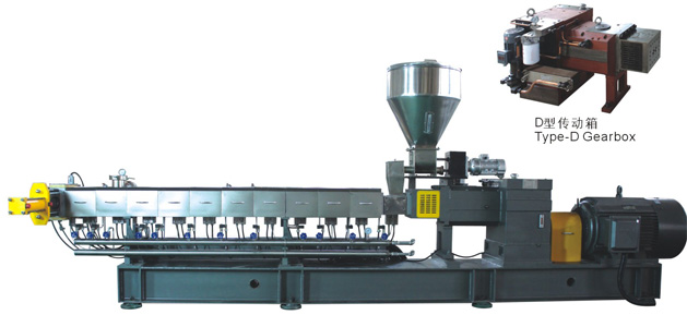 高扭矩双螺杆挤出机图片