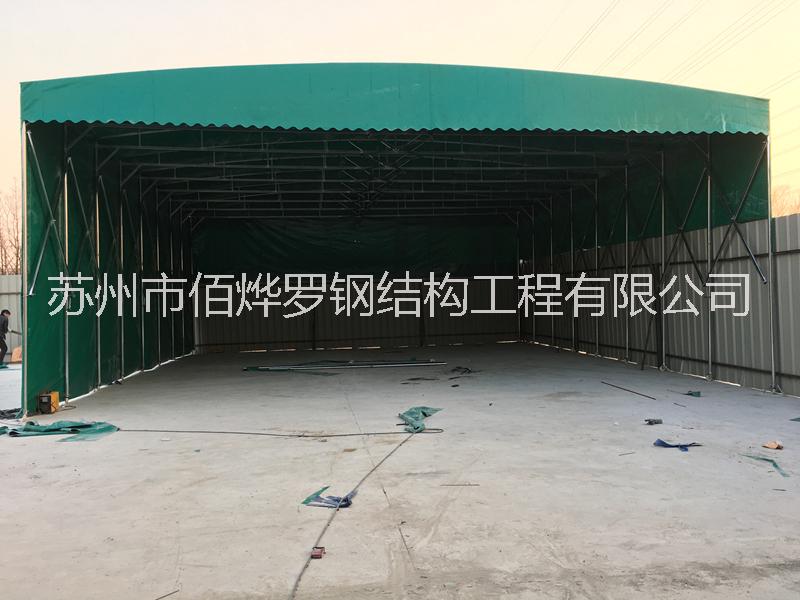 移動活動伸縮遮陽棚推拉雨棚圖片