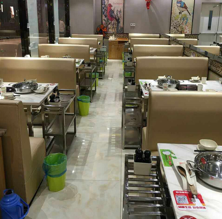 定做大理石火鍋店桌子電磁爐一體圖片/定做大理石火鍋店桌子電磁爐一體樣板圖 (2)
