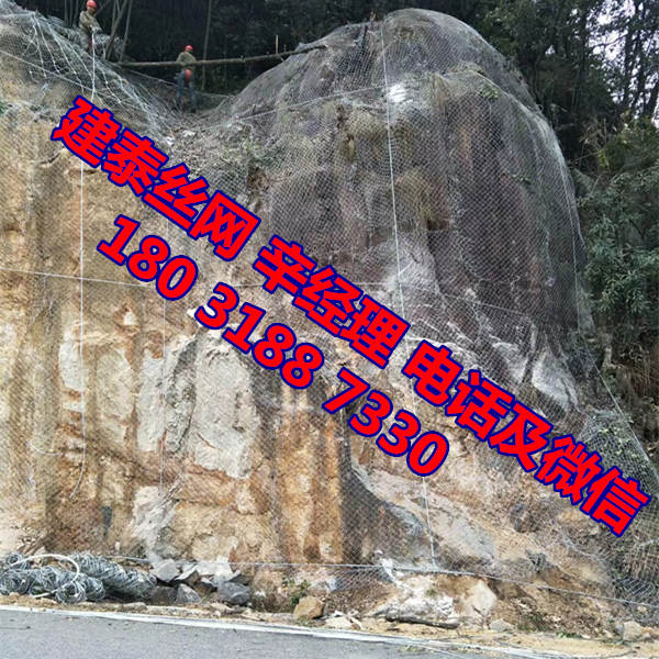 sns邊坡防護網安裝工程圖片