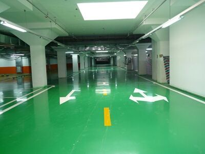 車庫交通設(shè)施及地坪漆 地下車庫交通設(shè)施