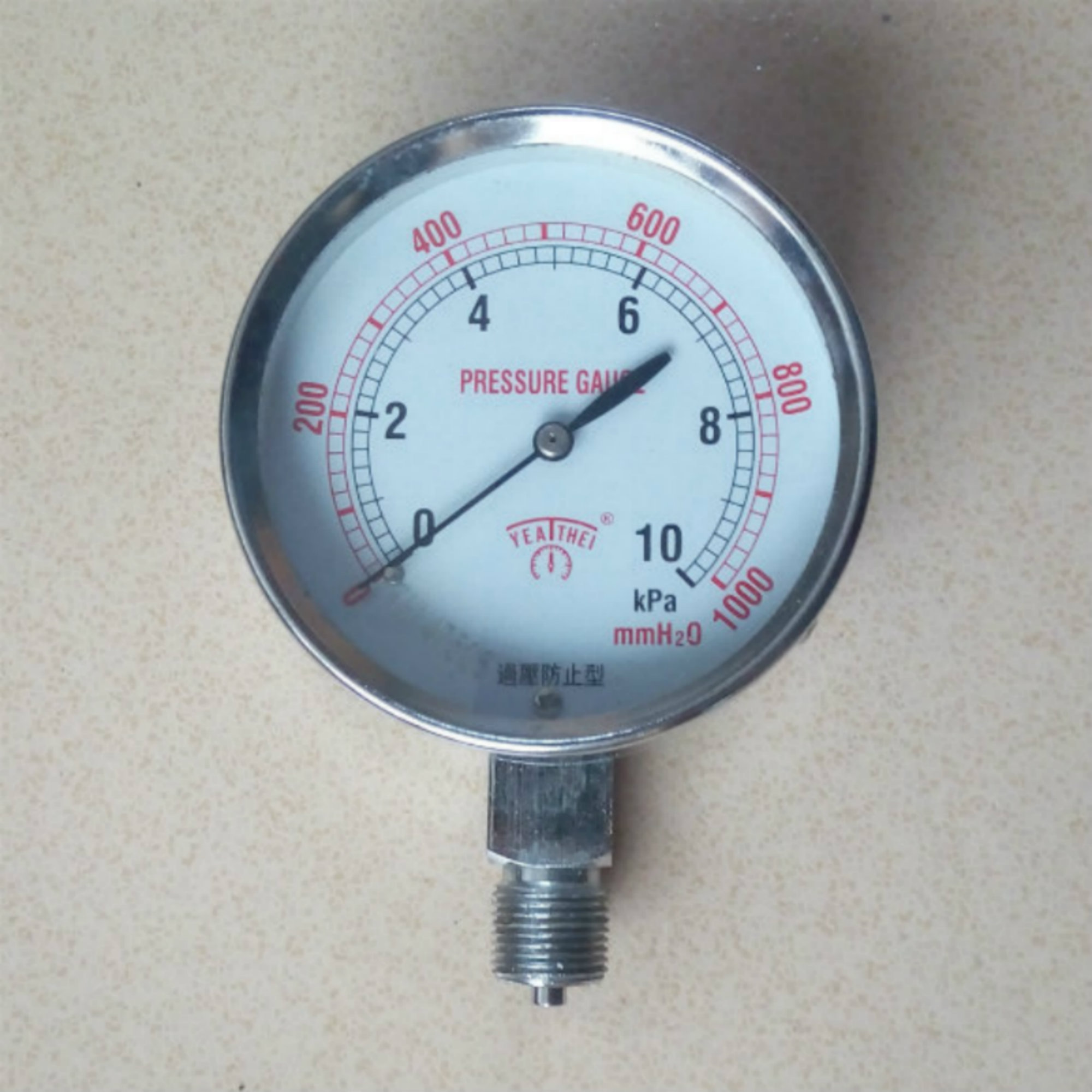 供应PRESSURE GAUGE气压表10kpa低压表，​20kpa压力表，30kpa​​膜盒压力表图片