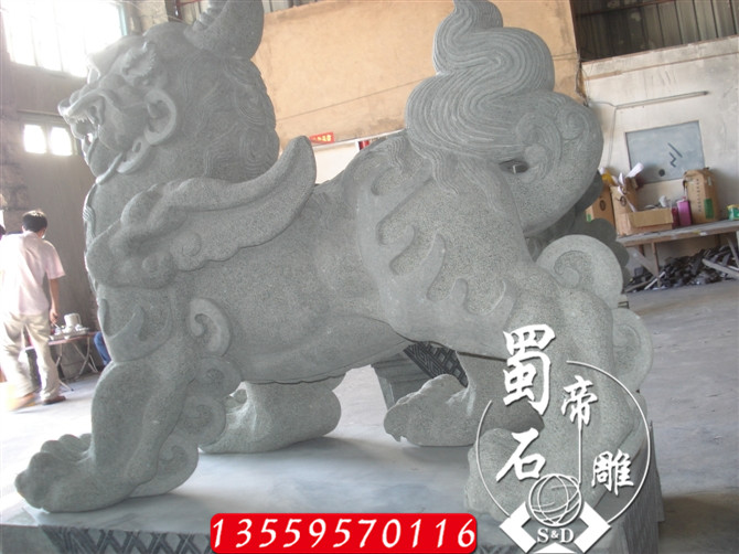 石雕麒麟圖片/石雕麒麟樣板圖 (3)
