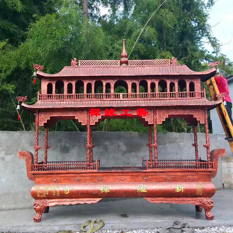 供应两层铸铁香炉 禅寺念佛堂带盖香炉 浙江铸铁香炉厂家图片