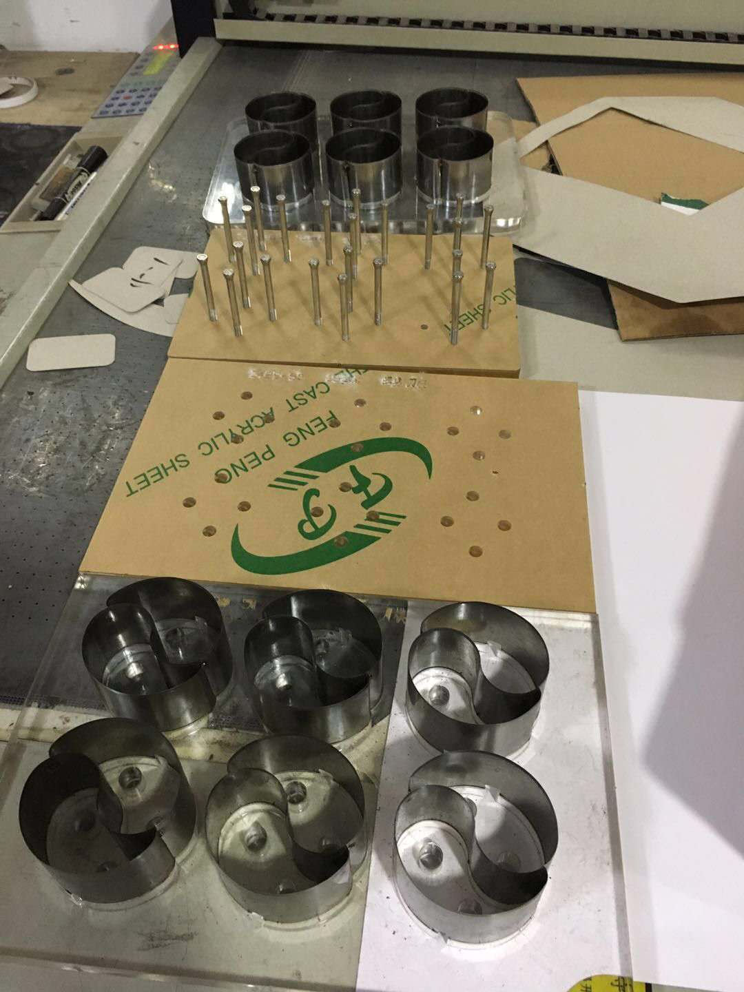 水晶面膜不銹鋼刀模、八卦形眼膜圖片