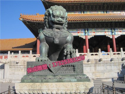 故宮獅子匯豐獅子鑄銅雕塑動(dòng)物雕塑圖片