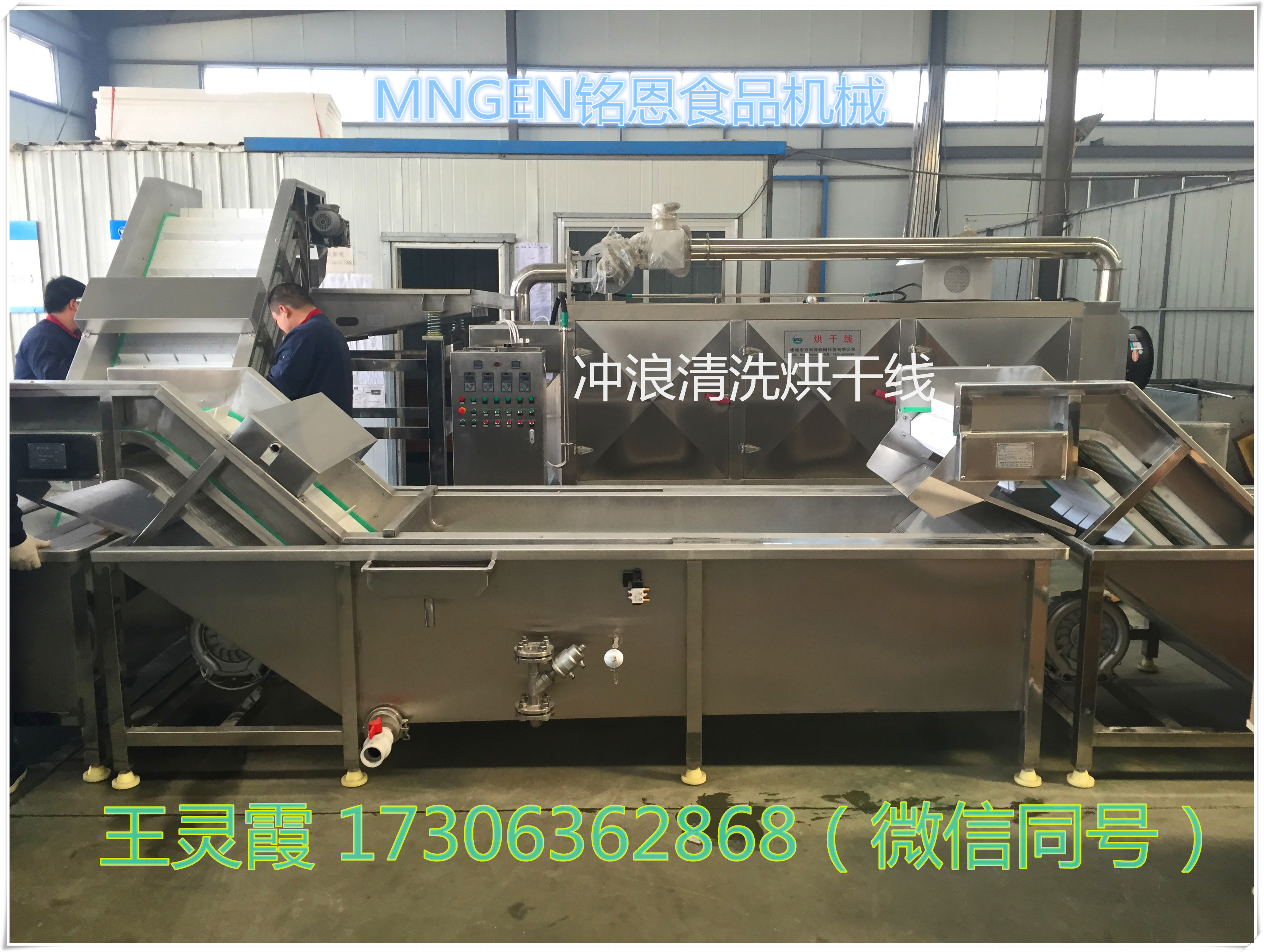 全自動連續(xù)沖浪蔬菜清洗機圖片