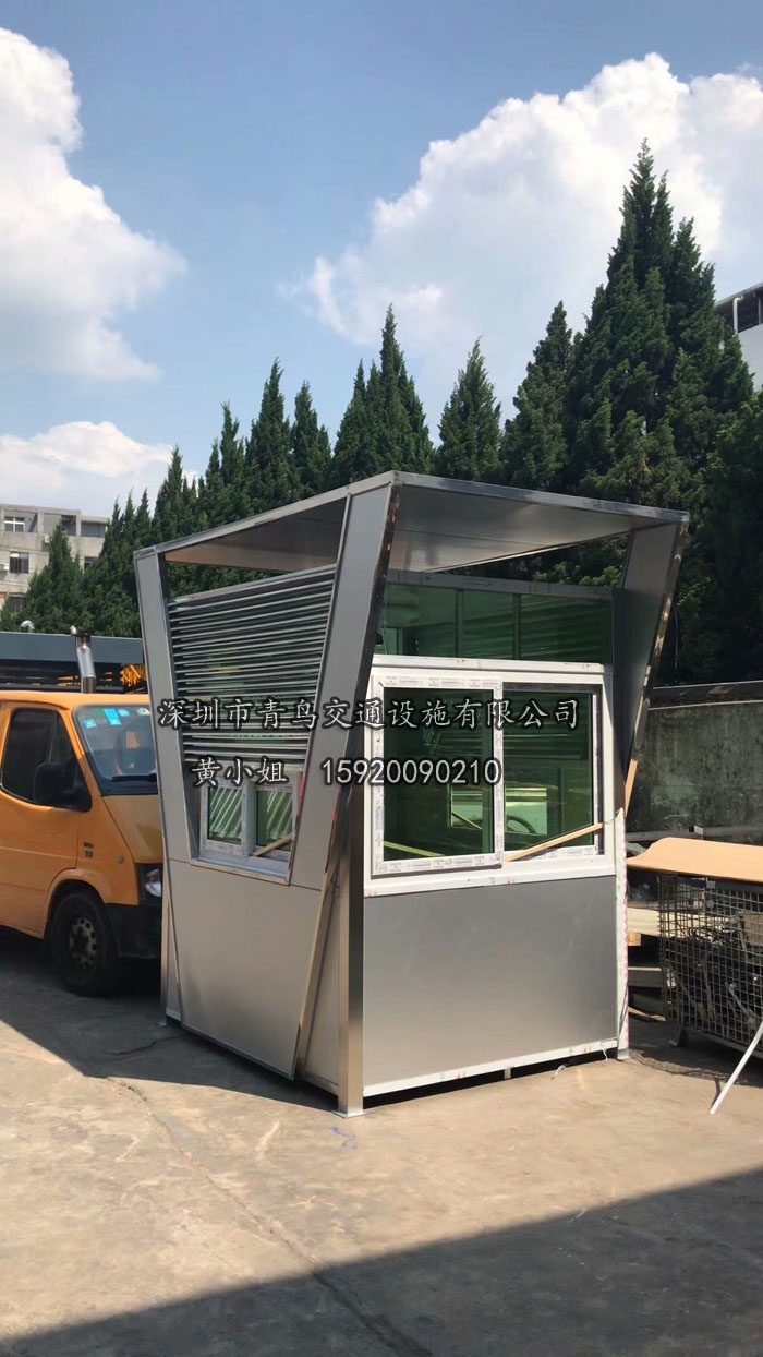 廠家批發(fā)不銹鋼崗亭 藝術保安崗亭圖片