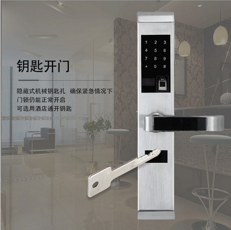 指紋鎖家用防盜門圖片/指紋鎖家用防盜門樣板圖 (2)