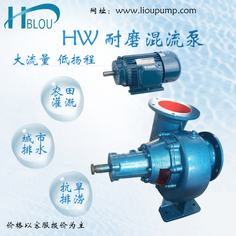 臥式混流泵100HW-8河道排污圖片