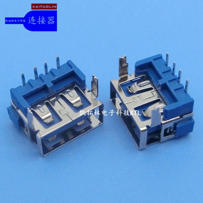 USB 3.0 A母?jìng)?cè)插插板3.0 DIP90度