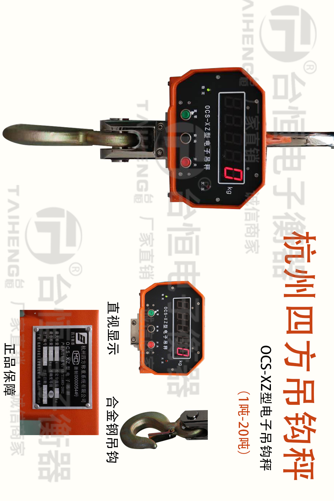 杭州四方OCS-XZ吊钩秤图片