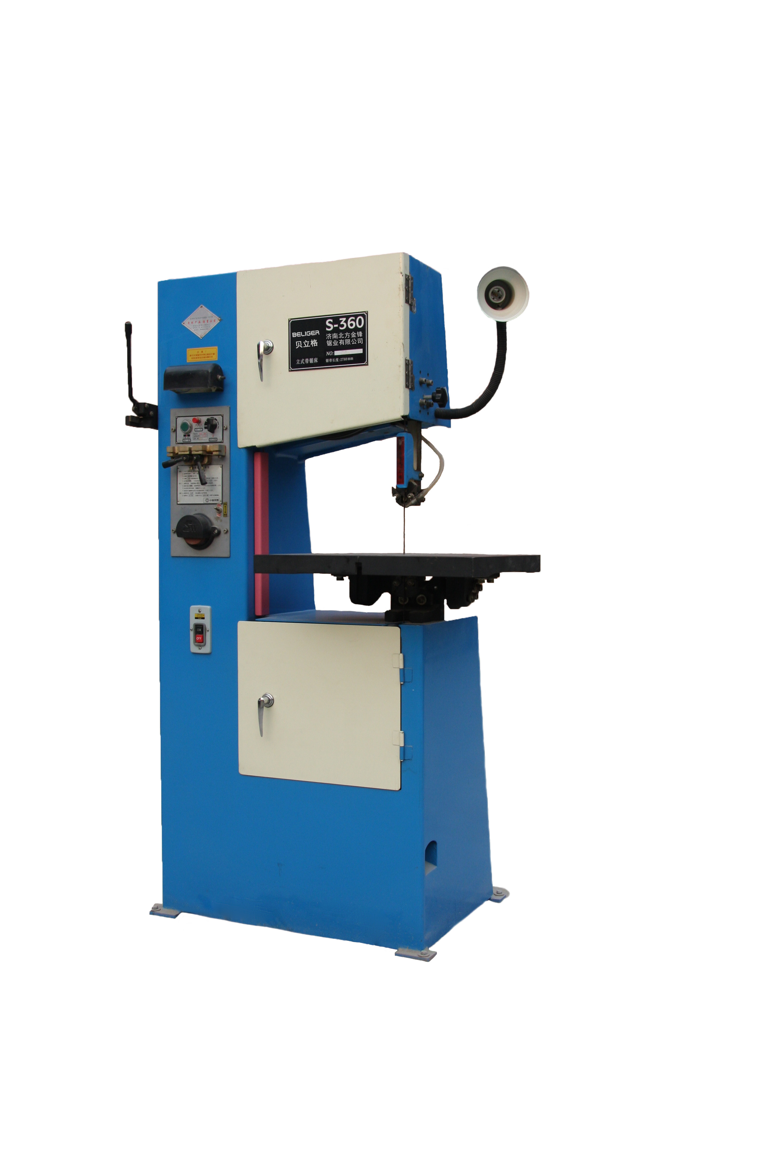供應(yīng)濟(jì)南立式帶鋸床S-360小型立式帶鋸床