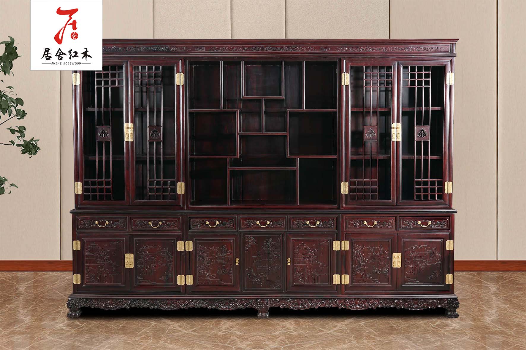 黑酸枝財源滾滾餐桌圖片/黑酸枝財源滾滾餐桌樣板圖 (2)