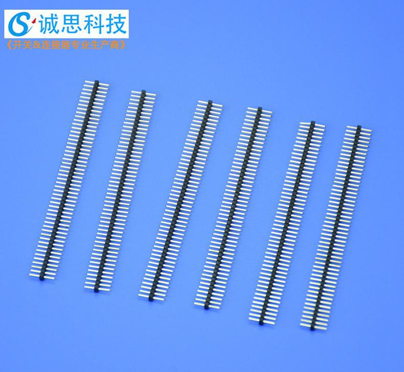 誠思直銷1.27單排直插排針  FH-1.27 優(yōu)質(zhì)單排直插排針 規(guī)格齊全連接器