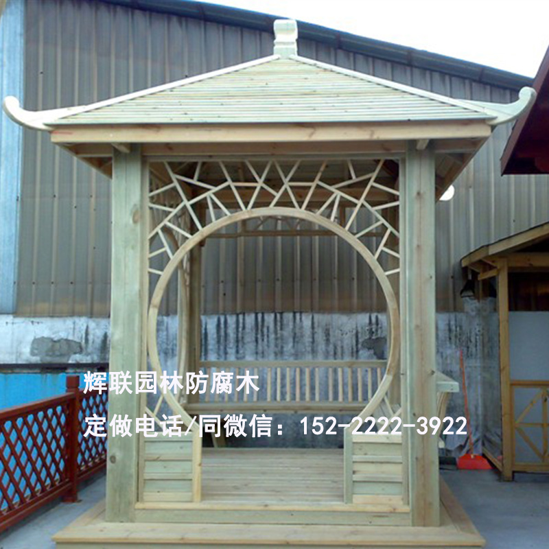 防腐木涼亭1圖片