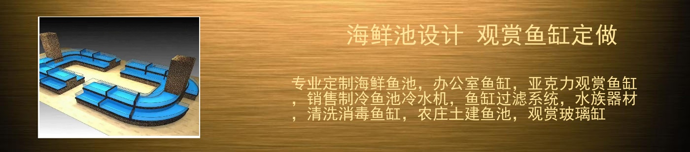 海鲜池设计 观赏鱼缸定做