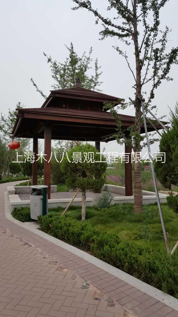 木八八花園木涼亭亭子四角亭六角亭
