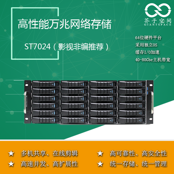 24盤位磁盤陣列萬(wàn)兆存儲(chǔ)圖片