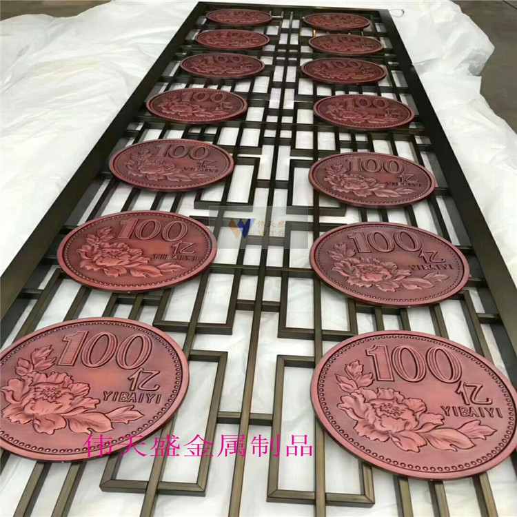 彩色不銹鋼屏風圖片/彩色不銹鋼屏風樣板圖 (3)