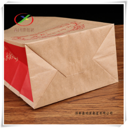漢堡牛皮紙方底紙袋圖片/漢堡牛皮紙方底紙袋樣板圖 (3)