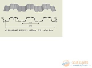 开口式楼层板YX76-305-915型，压型钢板，镀锌楼层板| YX76-305-915楼承板图片