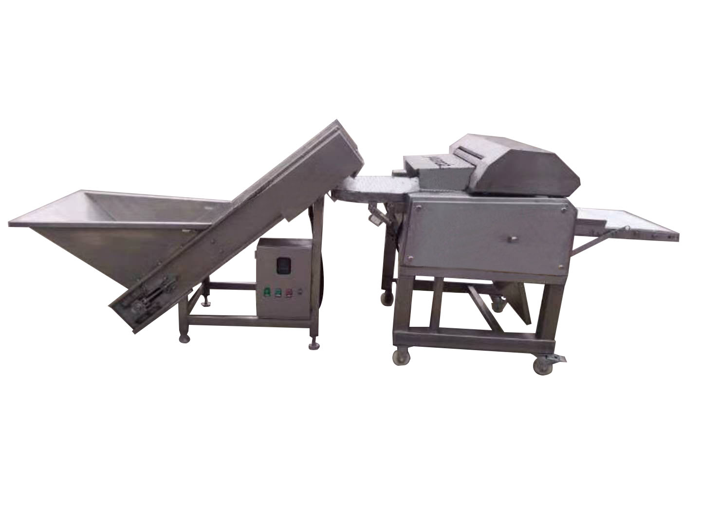諸城富森精工全自動小型雞脖去皮機(jī)肉制品加工設(shè)備