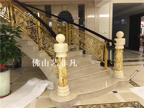 k金鋁板雕花護欄圖片/k金鋁板雕花護欄樣板圖 (2)