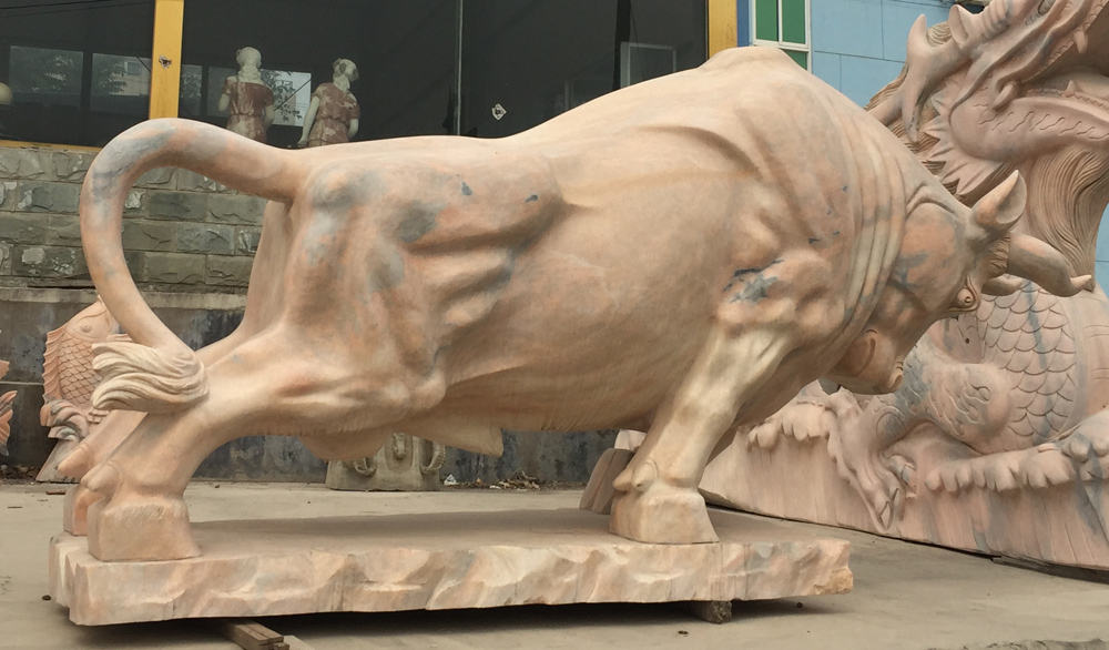石雕牛雕像拓荒牛公司酒店門口擺件圖片/石雕牛雕像拓荒牛公司酒店門口擺件樣板圖 (3)