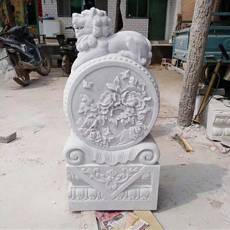 仿古石雕獅子圖片/仿古石雕獅子樣板圖 (4)