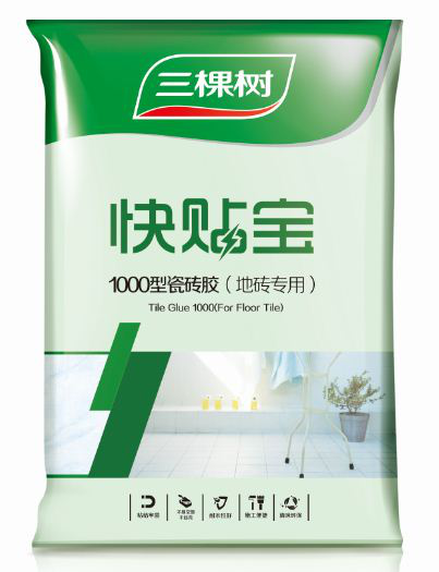 三棵樹(shù)快貼寶優(yōu)質(zhì)1000型瓷磚膠（地磚*）