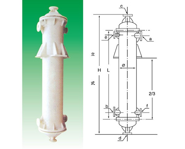 供應(yīng)石墨改性聚丙烯列管式換熱器、冷凝器