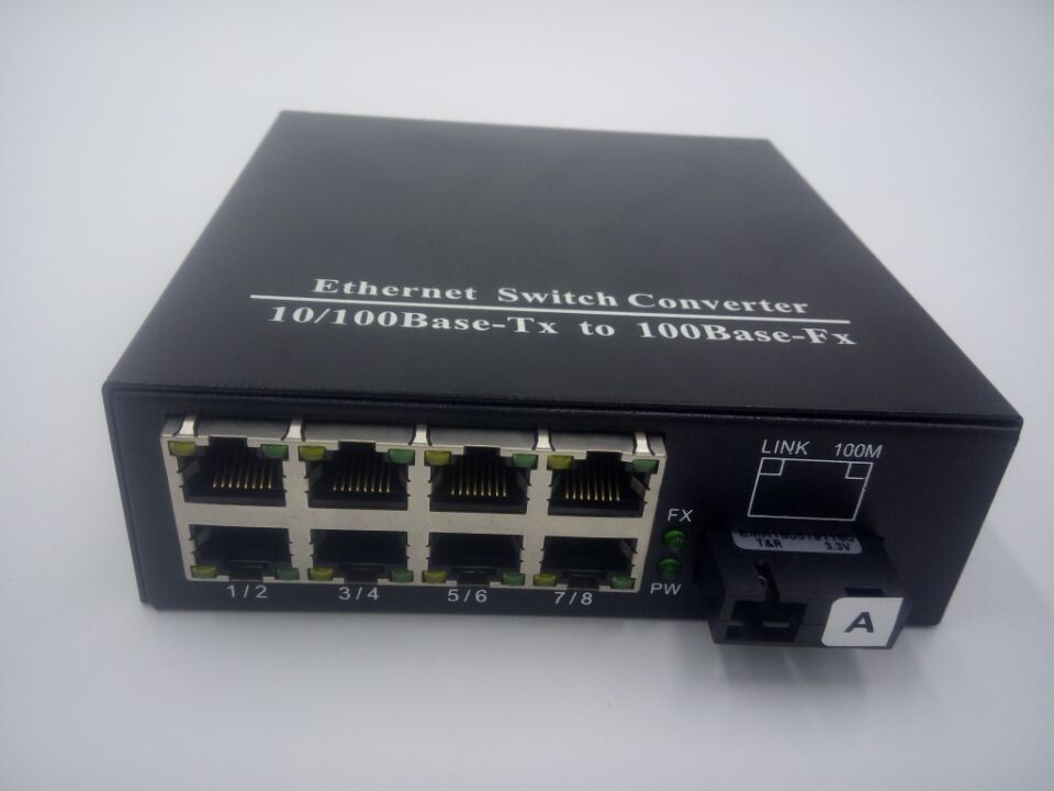 華勵百兆1光8電光纖收發(fā)器圖片/華勵百兆1光8電光纖收發(fā)器樣板圖 (1)