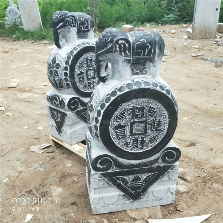 青石仿古做舊門墩圖片/青石仿古做舊門墩樣板圖 (3)