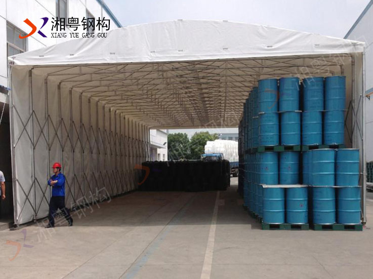 大型倉庫物流推拉式雨棚活動推拉棚圖片/大型倉庫物流推拉式雨棚活動推拉棚樣板圖 (1)