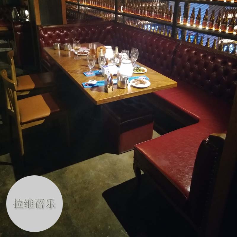 酒吧實木卡座圖片/酒吧實木卡座樣板圖 (3)