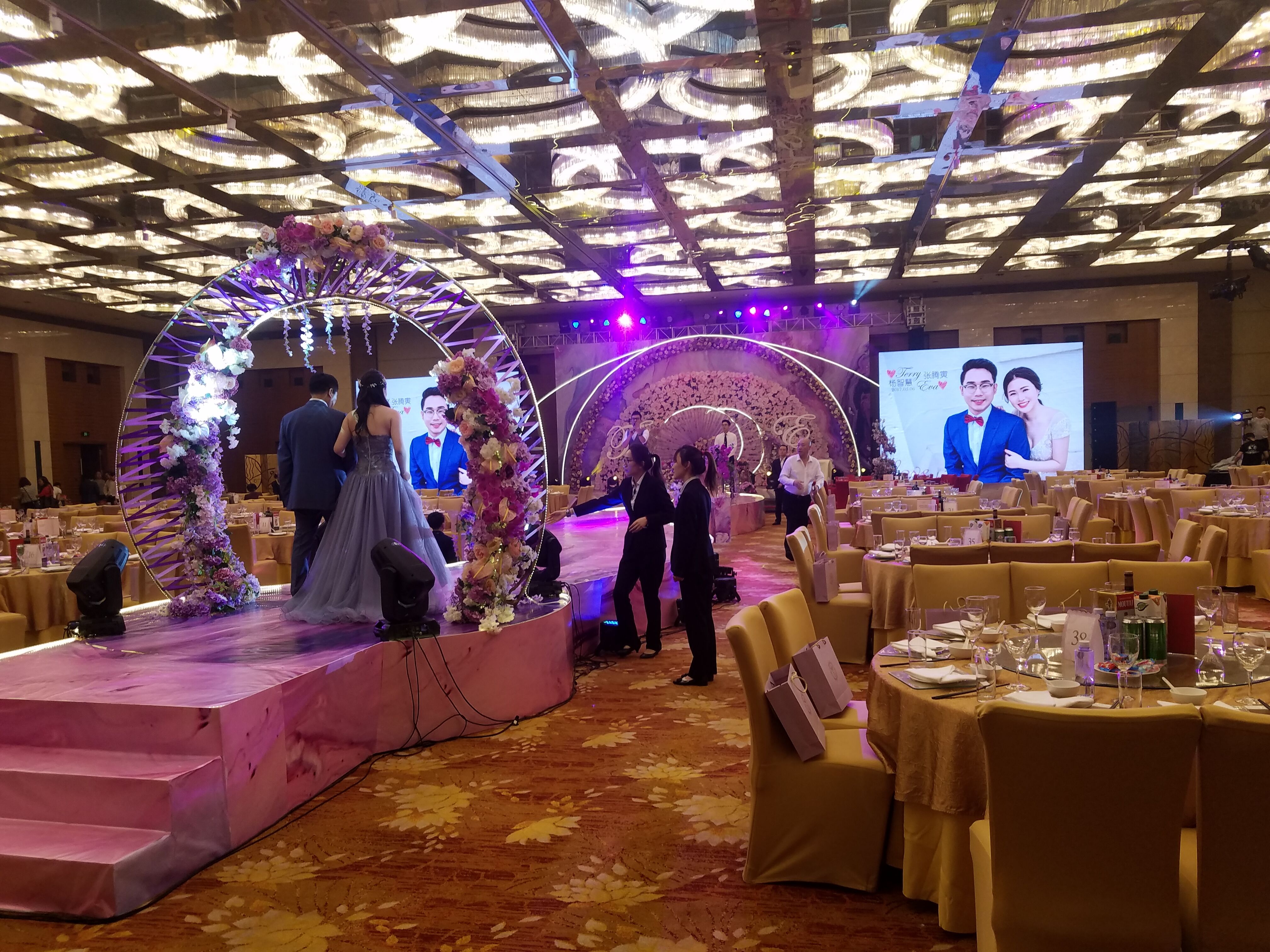 婚慶場地布置圖片/婚慶場地布置樣板圖 (1)