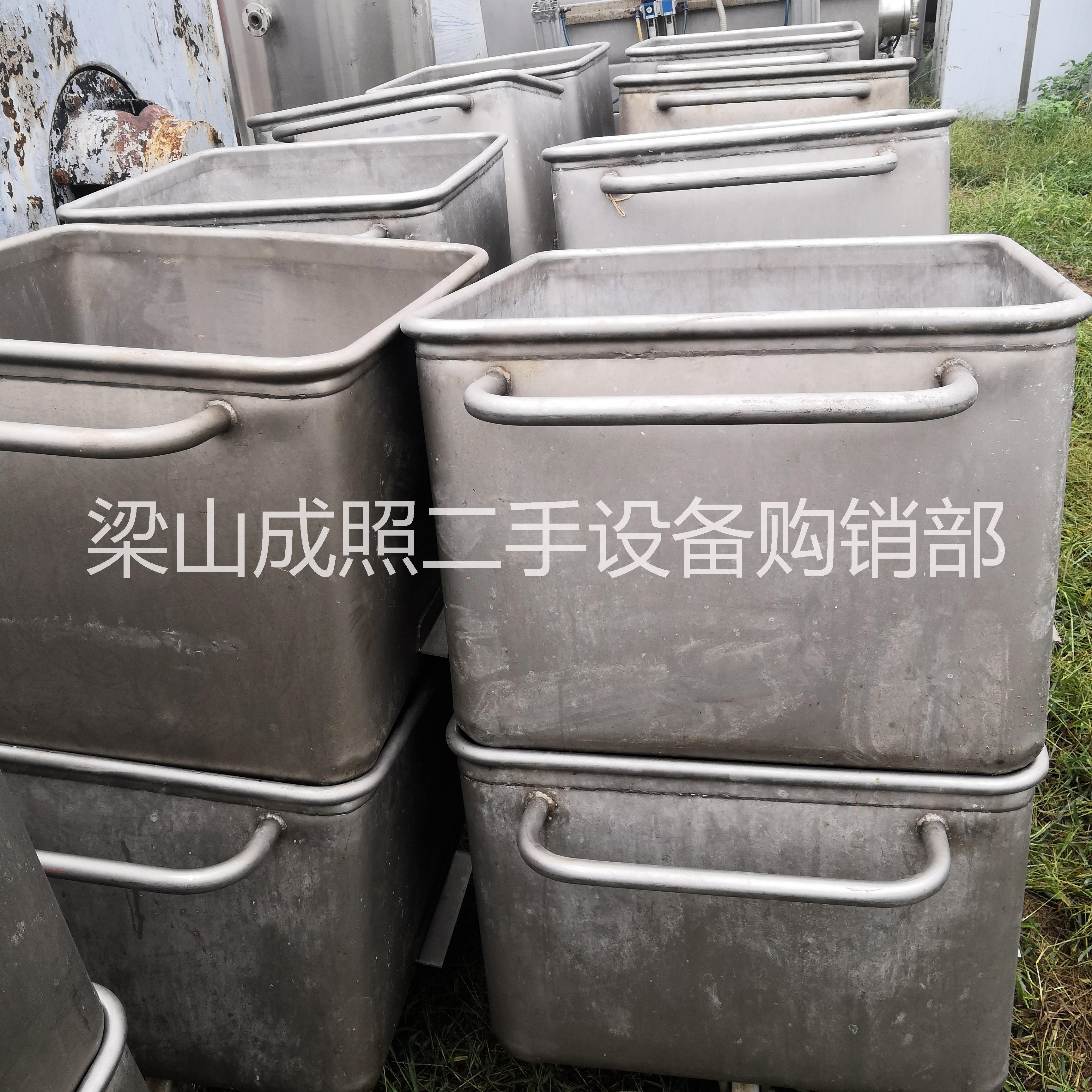 二手设备食品厂用料车 灌肠机设备料车 提升机 二手304材质料车价格 长期回收图片