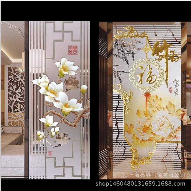 時尚移門 玄關(guān)玻璃 藝術(shù)玻璃屏風(fēng)圖片/時尚移門 玄關(guān)玻璃 藝術(shù)玻璃屏風(fēng)樣板圖 (4)
