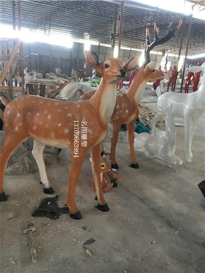 玻璃鋼仿真鹿雕塑圖片/玻璃鋼仿真鹿雕塑樣板圖 (1)