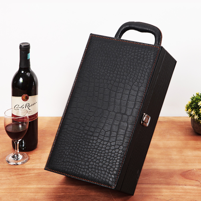 鱷魚紋紅酒皮盒圖片/鱷魚紋紅酒皮盒樣板圖 (3)