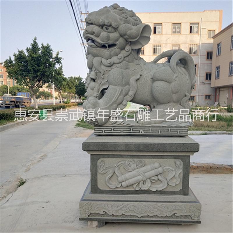 石雕獅子圖片/石雕獅子樣板圖 (3)