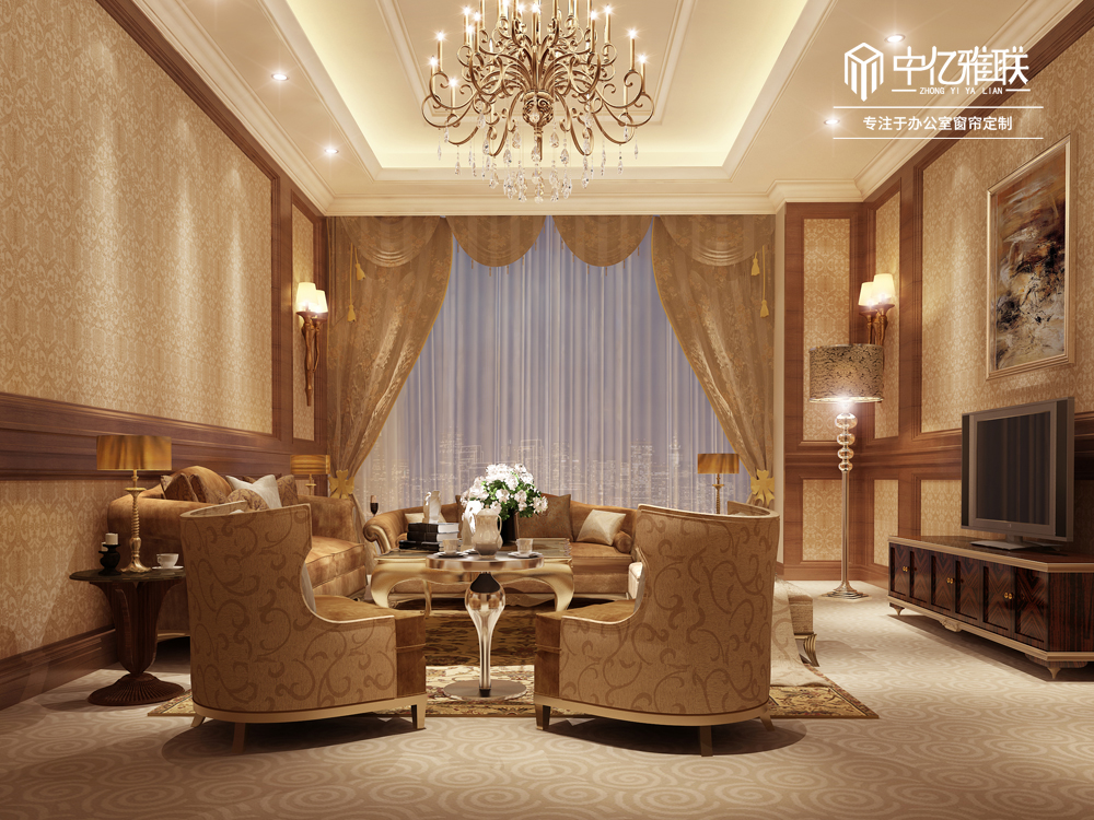 電動窗簾安裝圖片/電動窗簾安裝樣板圖 (1)