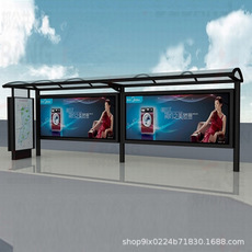 不銹鋼公交站臺圖片/不銹鋼公交站臺樣板圖 (4)